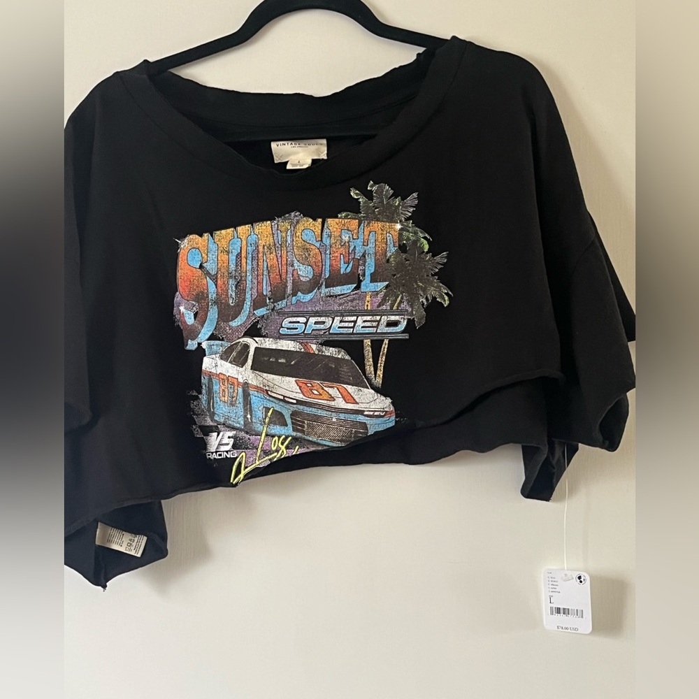 Free People Vintage Souls Cropped T-shirt